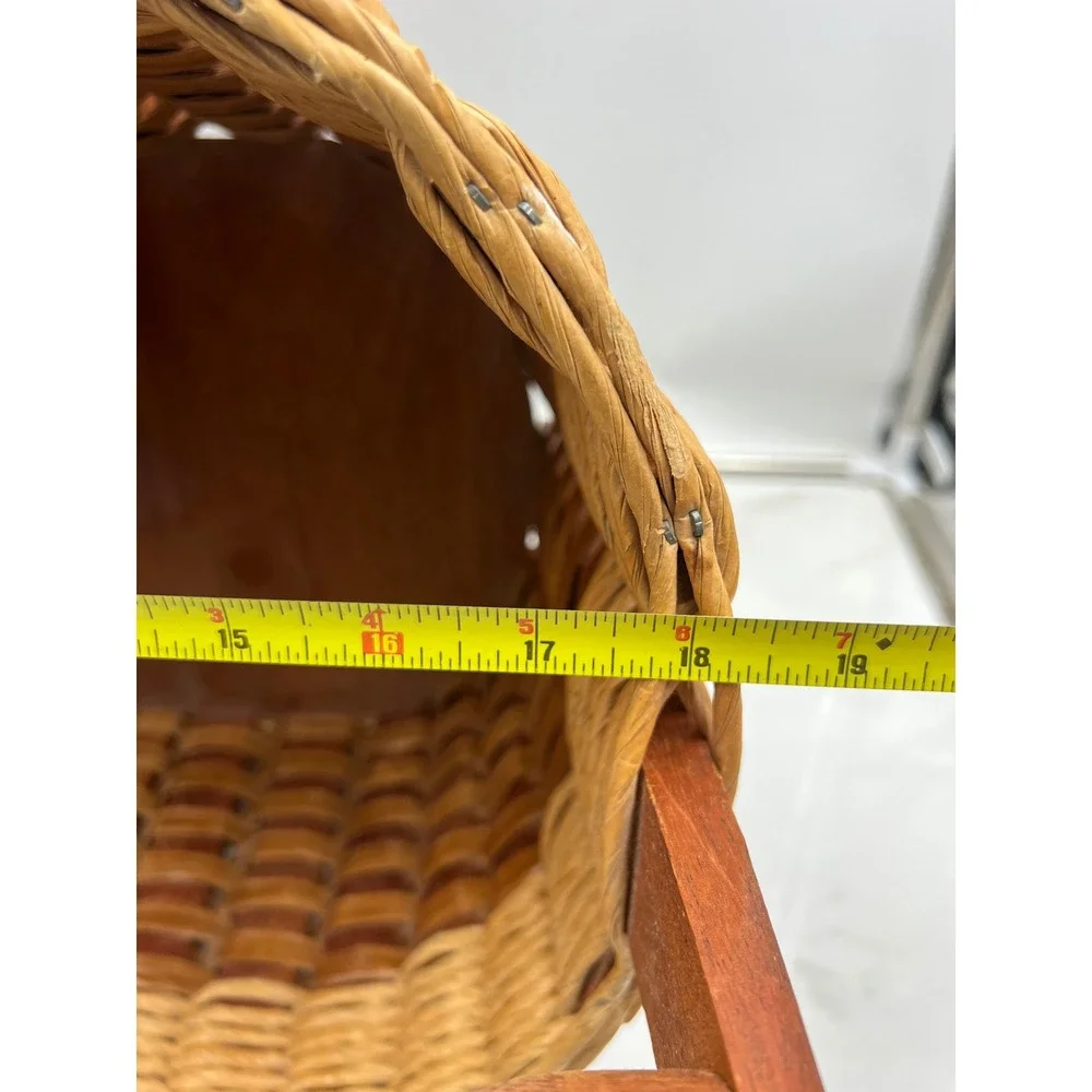 Mixon Family Baskets Handmade Wood Stair Basket Woven Step Storage Handle 2002
